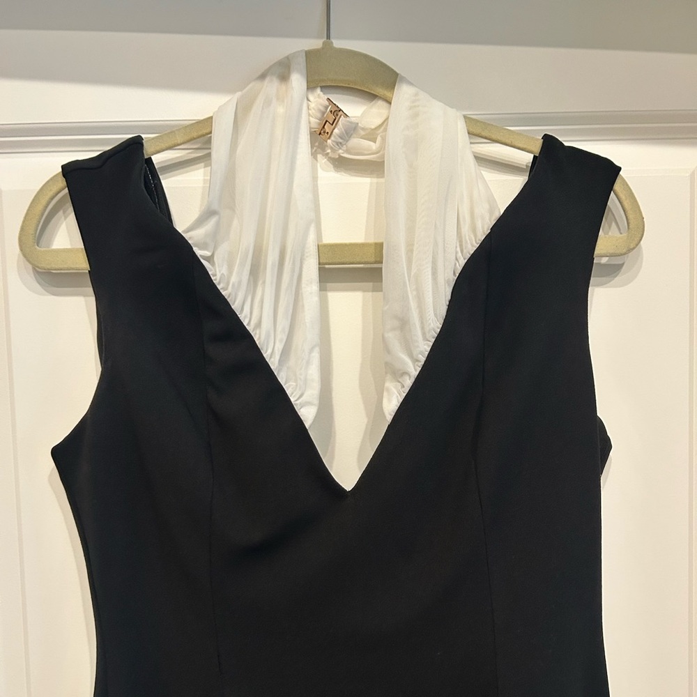 Tokyo Foxtrot Kennedy Black Off Shoulder Midi Dress NWT XL - Picture 5 of 8
